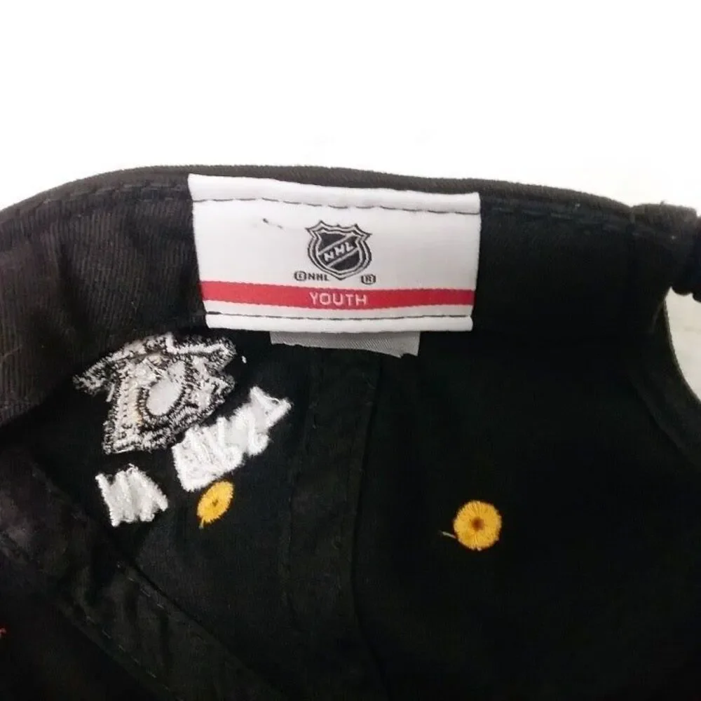 NHL Pittsburgh Penguins Hat  My First Cap Black Slouch Flex Fit Youth OSFM New